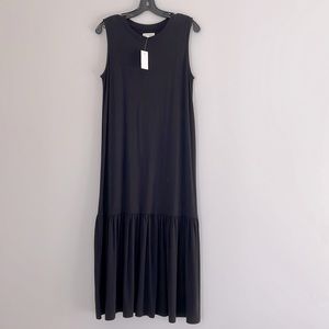 Lou & Grey black sleeveless t shirt dress